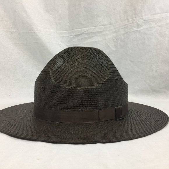 Stratton Hat Straw Brown 7 3/8  Trooper Police - Picture 2 of 14